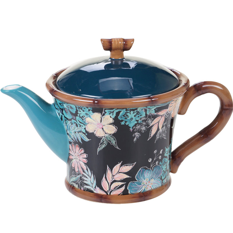 World Menagerie Barnish Exotic Jungle 24 oz. Teapot Wayfair